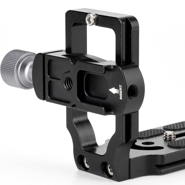 Mini Clamp Extender med Cold Shoe 1/4' Skruvhål för L-fäste Snabbkopplingsplatta