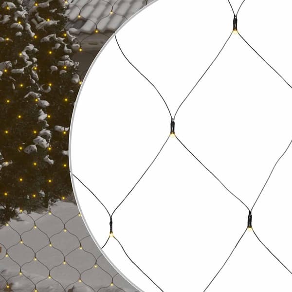 【03】vidaXL Light net warm white 4x4 m 544 LED indoor/outdoor Vit Vit white
