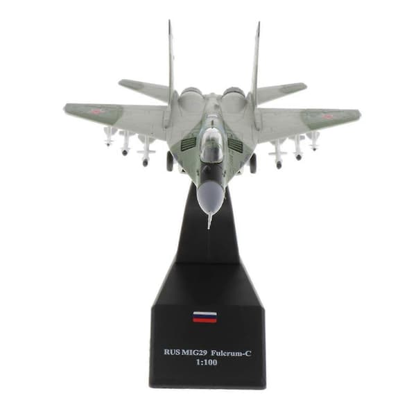 1/100 MIG-29 Russisk Jagerfly & F-14 Tomcat Fly Trykstøbt Flymodel