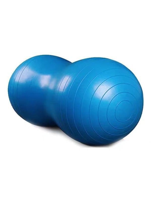 【03】Træningsbold / Pilatesbold med Pumpe - Peanut Blå Blue en-US