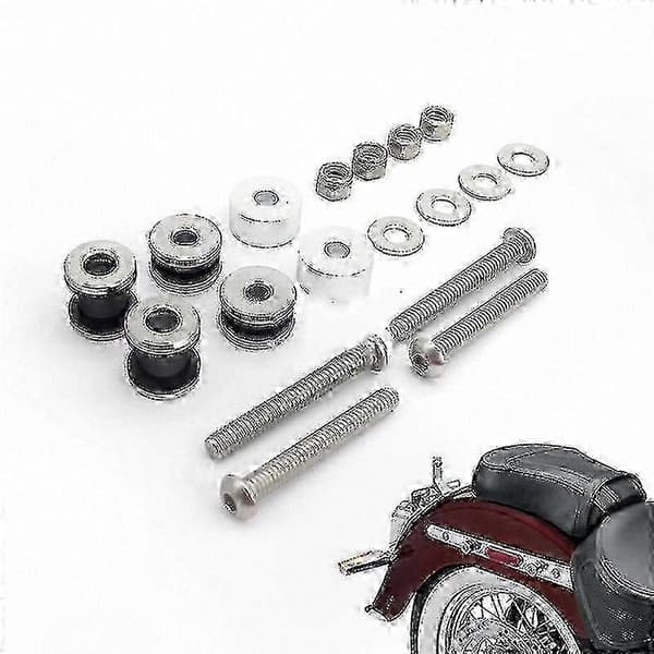 Motorcykel Sissy Bar Rack Docking Kit Kompatibel med Softail-modeller 1984-2017 Silver