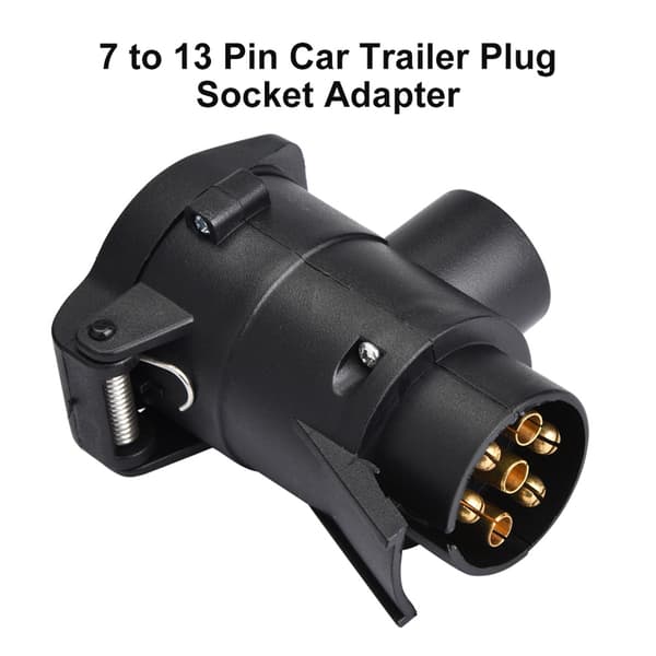 7 til 13 Pin Bil Trailer Stik Adapter Konverter Campingvogn Trækstang Trækforbindelse 12V