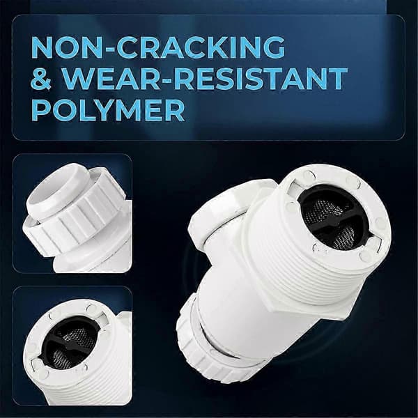 Universal poolrenserkobling til 360-graders robotpoolrensere White