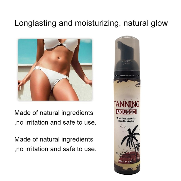 100ml Brun utan sol Långvarig Återfuktande Brun utan sol Lotion Kroppskräm