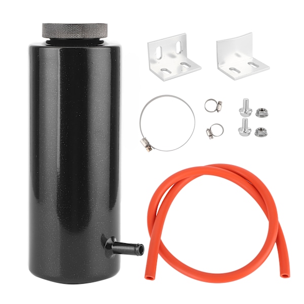 Radiator Kølevæske Aluminium Opsamlingstank 80ml Overløbsreservoir Bil Universal Sort