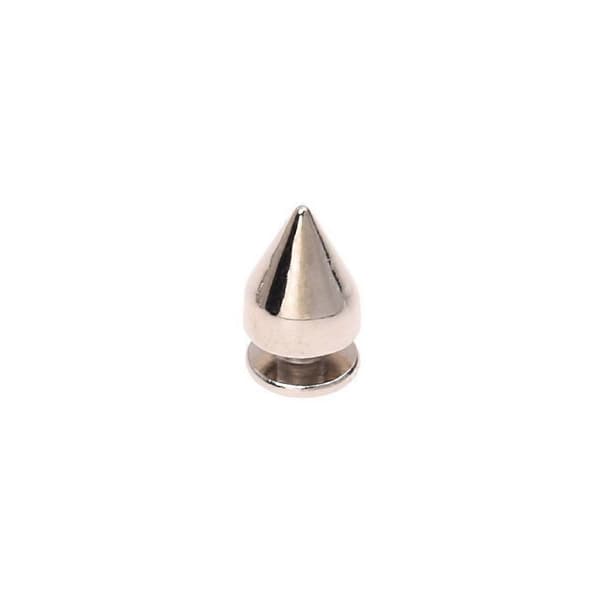 200 st metallkon skruvspikar stud lädertyg hantverk DIY goth punk plats Silver