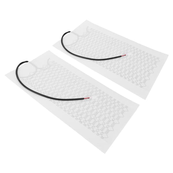 2 stk. 12V 53x27cm Carbon Fiber Bilsædevarmer Opvarmet Pude Varmemåtte til Vinter