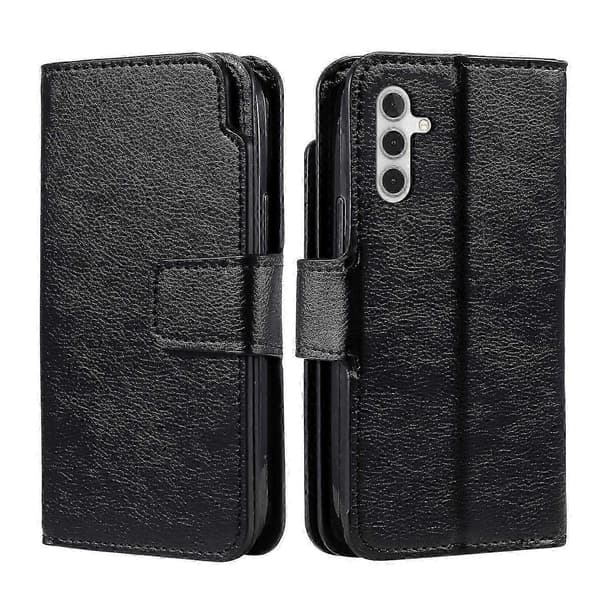 【03】9-korts læderpung-etui til Samsung Galaxy A56 5g Black