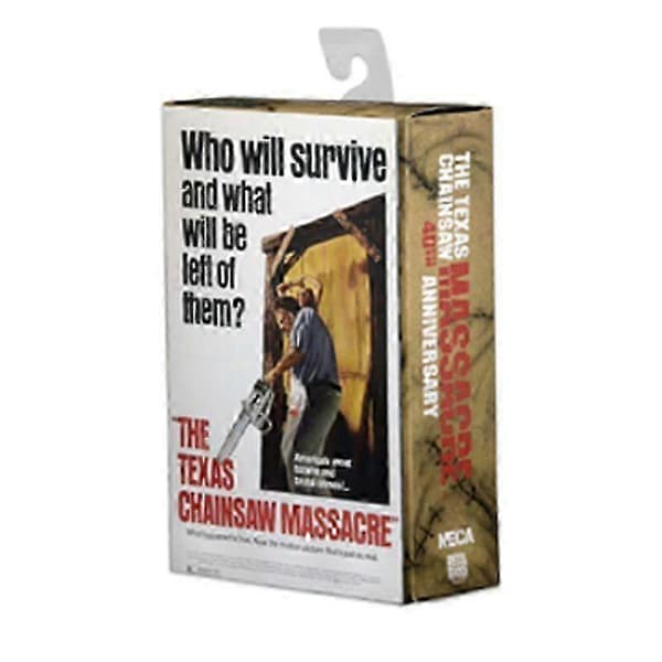NECA Texas Chainsaw Massacre Leatherface 40-års jubilæumsudgave dukke model