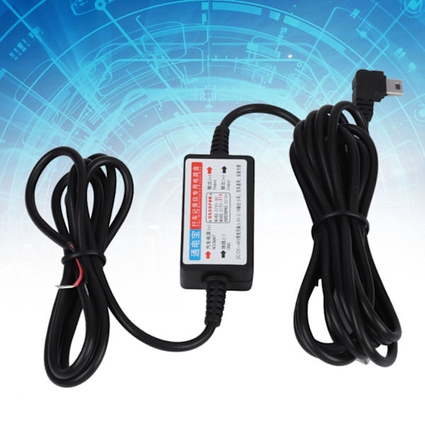 Pienjännitesuojaus Step Down Mini USB 12V - 5V Muunnin 3m Step Down 12V 5V Kaapeli