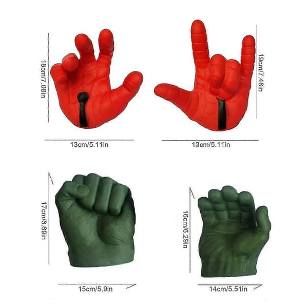 Hulk Handsker Figurer Legetøj, Avengers Legends Gamma Grip Model Legetøj Gaver Til Børn B