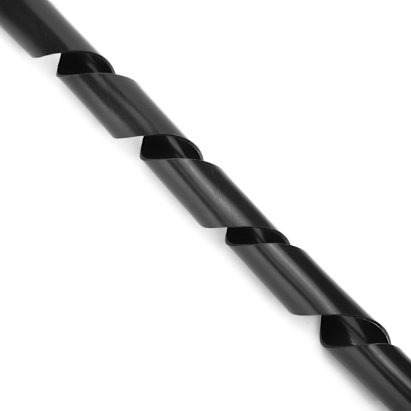 2-pakke Wire Protector Spiral PP Wire Kabelbeskyttelse Tilbehør Wire Sleeve Sort 25mm
