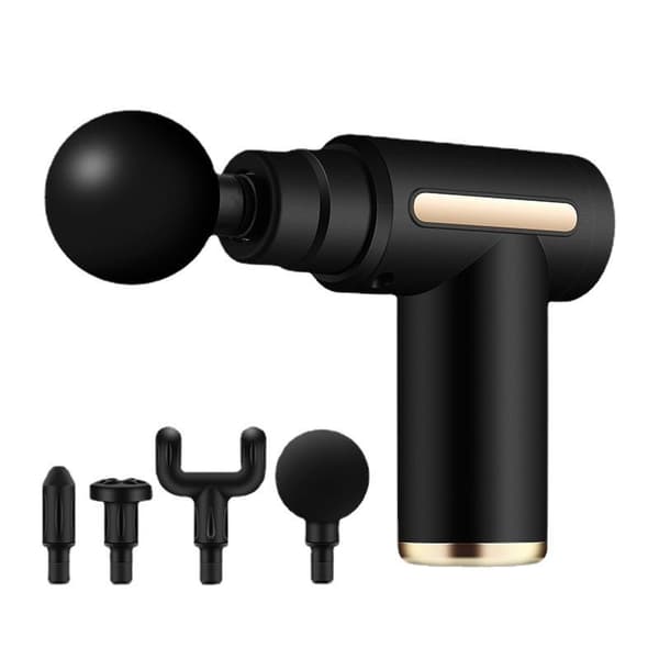 【03】INF Massagepistol med 4 massagehoveder 6 gear