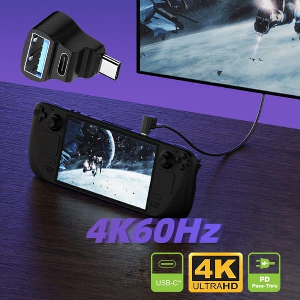 2 kpl USB-C-sovitin 1–2 USB-C 3.1 + USB-A 10Gbps 4K60Hz 100W PD