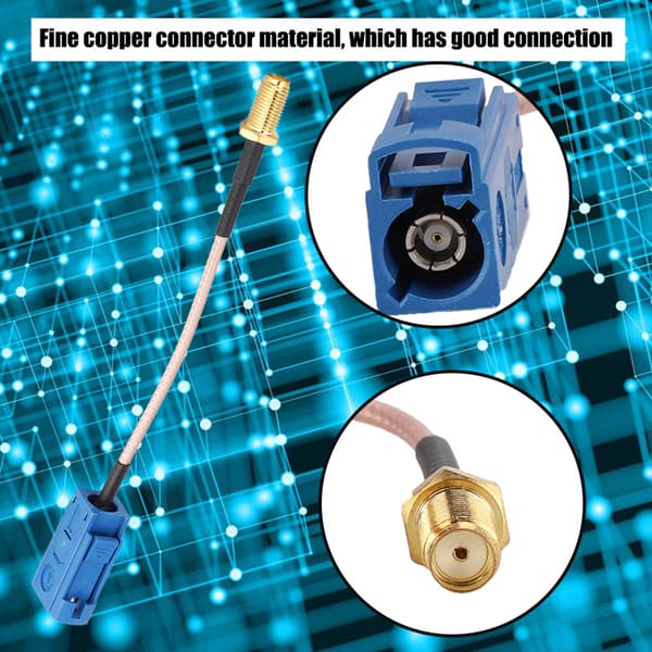 13cm Bil GPS Antenn Adapter Kabel Fakra till SMA Adapter Fin Koppar Kontakt Kabel