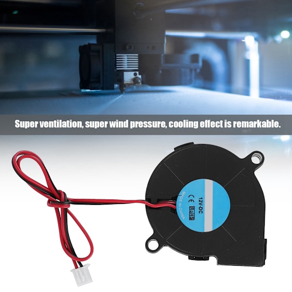 5015 DC 50*50*15mm Turbo Blæser Køleventilator til 3D Printer DIY Tilbehør (12V)
