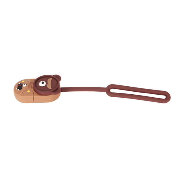 Tecknad USB-minne Brunbjörn Standard USB2.0 Plug and Play Höghastighetsminne Tumminne för Backup Resor Kontor 64GB