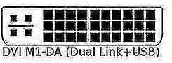 【03】Dvi M1-da 30+5-bens til HD-kompatibelt kabel Dual Link+ USB-projektorkabel 1,7m,CJY