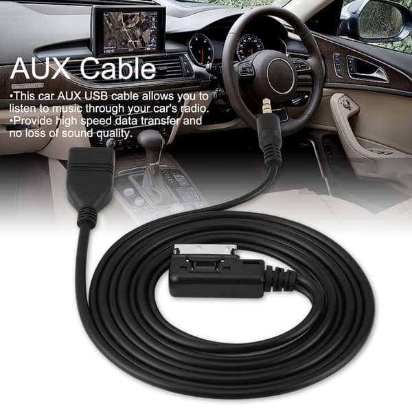 Bil Ljud AUX USB Adapter Kabel för Mercedes Benz C63 E200l CLS E S ML Klass