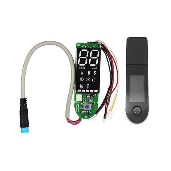 【03】Pro2-instrument (tre-leder) til Pro Scooter Bluetooth-instrumentbræt + omskifterpanel printkort scootermåler til el-scooter As Shown