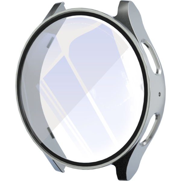【03】Suojakotelo Samsung Watch 7:lle Sisäänrakennetulla Näytönsuojalla Harmaa 44mm Harmaa Grey 44mm