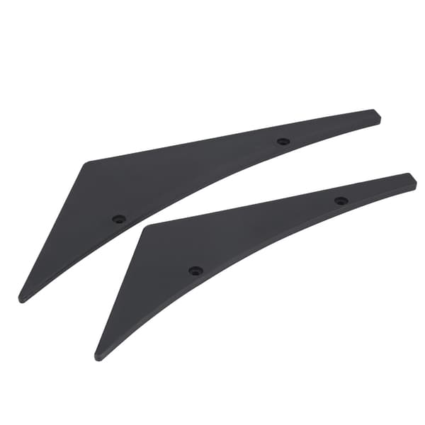 4 stk. Bil Front Kofanger Læbe Splitter Finner Canards Body Spoiler Universal Sort