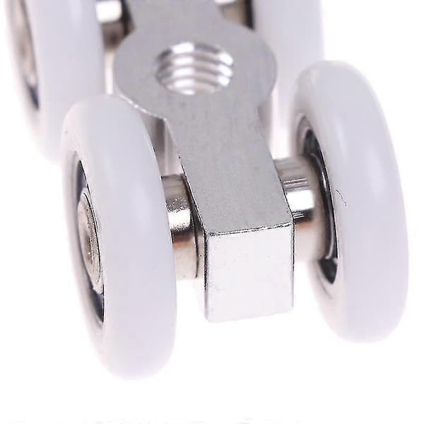 【03】1 par skydedørsruller 4 hjul hængende hjemmedørstilbehør hardware