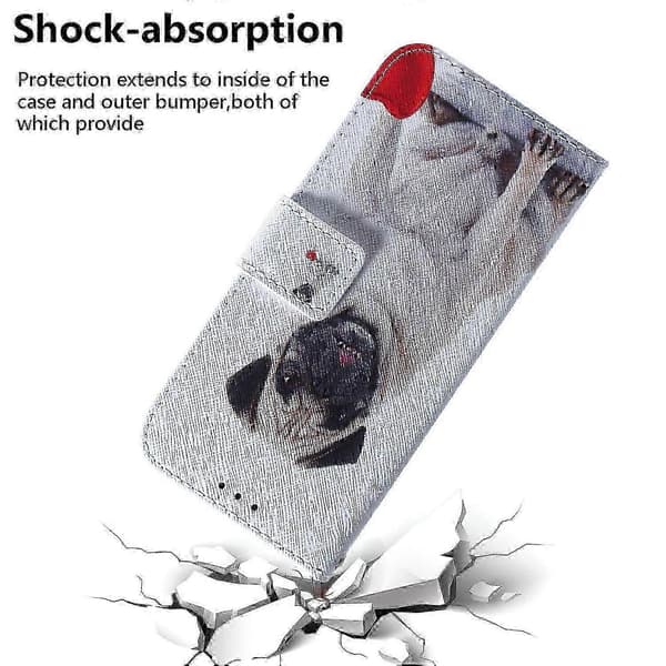 Til Samsung Galaxy A06 4G Pung Etui Mønstertryk Læder Telefoncover Multicolor Dog