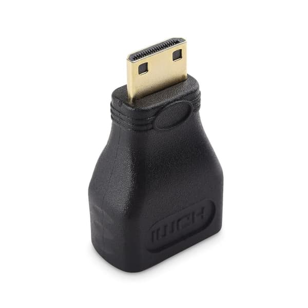 3 kpl Mini HDMI–HDMI-sovitin, uros–naaras, musta