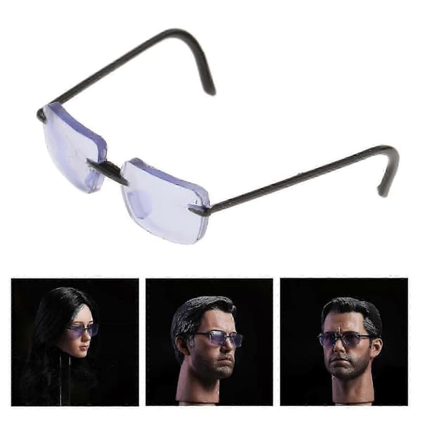 Briller i 1/6 skala af legering - Stilfuldt brille til 12-tommer actionfigurer D