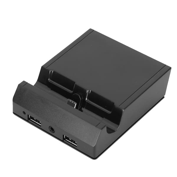 HDMI bärbar laddningsdocka bas skrivbordsladdare för Switch/Lite med hörlursgränssnitt