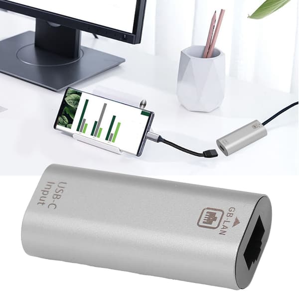 Lättanvänd JORINDO USB-C Ethernet-adapter för telefoner, datorer och surfplattor