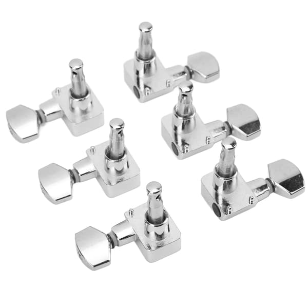 6 Set Gitarrstämskruvar Sluten Strängstämmare Nyckel Maskinhuvud Set Kit för Fender Elgitarr