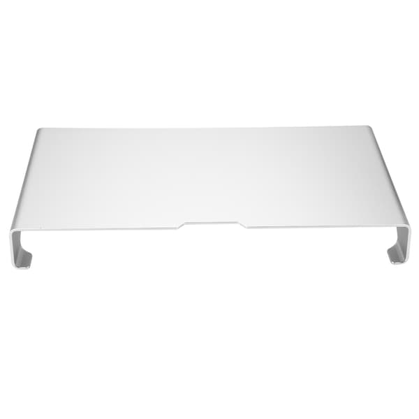 Skærmforhøjer i aluminiumslegering Notebook Laptop Skrivebordsstativ Organizer Hylde Sølv