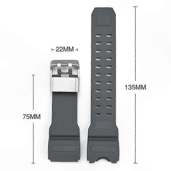 Erstatningsrem med værktøj til G-Shock Mudmaster-serien GWG-1000GB-modellen Gray