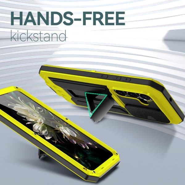 【03】Samsung Galaxy S26+ / S26 Plus 5G Case Cover with R-JUST Sliding Camera Water-Resistant Design Gul