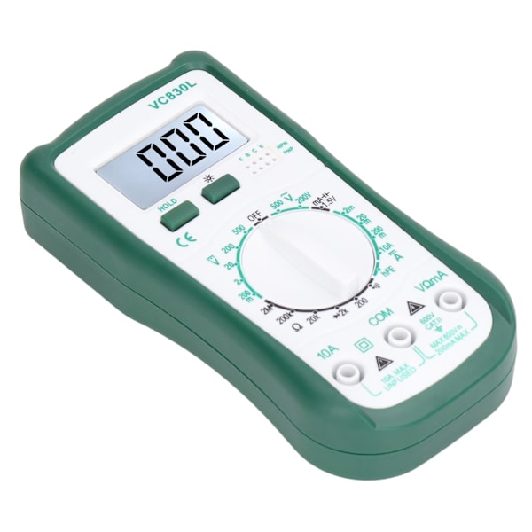 LCD-display Multimeter Multifunktionell Digital Spännings- och Strömresistansmätare VC830L