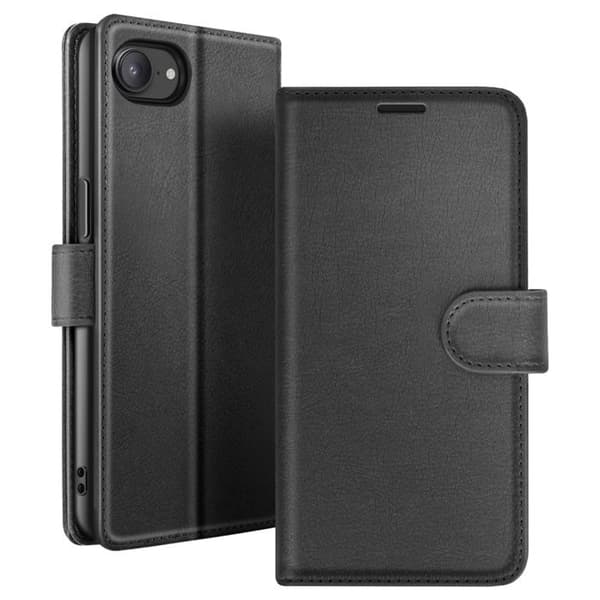 【03】Pung etui til iPhone 17 med standfunktion og magnetisk klap Zanaé Sort Svart