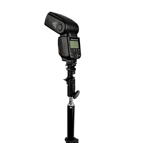 Justerbar Hot Shoe Mount Adapter Flash Lys Stativ Paraply Holder Beslag DH