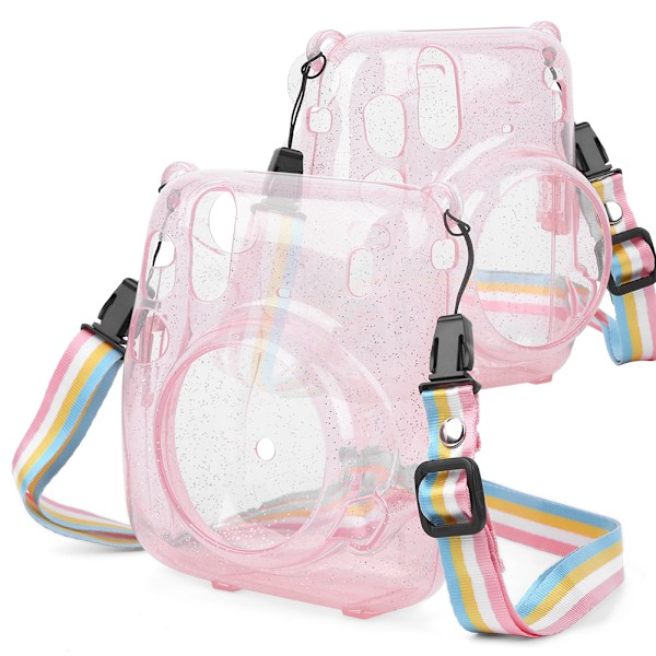 PVC Kamerabeskyttelsesetui Skal Ridsefast Anti-fald til Instant Kamera mini11 (pink)