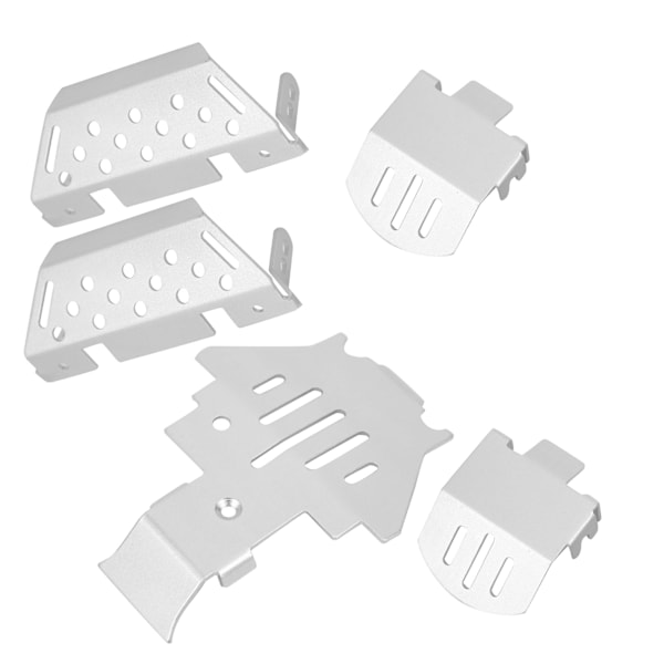 5 stk./sæt Chassis Armor Beskyttelsesplade Aluminiumlegering Beskyttelse Passer til TRAXXAS/TRX‑4/TRX4 RC Bil