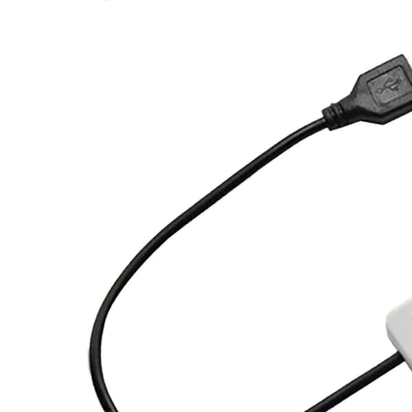 USB-timerkontakt forlængerkabel 60 cm strømforsyningsledning til skrivebordslamper Musta 60cm
