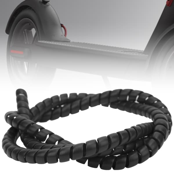 Bremseledning Spiralrør Kabelhus Beskyttelsesdæksel til Xiaomi M365 Elektrisk Scooter Sort