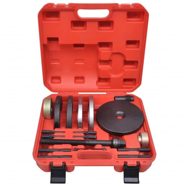 【03】vidaXL GEN2 Compact Wheel Bearing Tool Kit 82mm 19pcs Ford, Volvo etc. Vit Vit white
