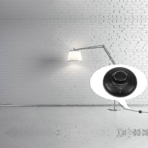Fodafbryder til standardlampe Rund fodafbryder til gulv- og bordlampe - sort
