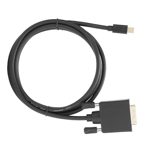 Mini DP til DVI Kabel Adapter Kobberleder 4K 1080P med ABS Hus 1.8m/5.9ft