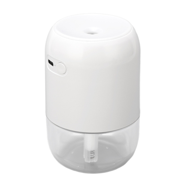 200ml Aromaterapi Diffuser Aroma Diffuser Aromaterapimaskin Mist Luftfuktare med 7 Färgglada Stämningsljus för Hushåll Sovrum Bil Skrivbord Vit