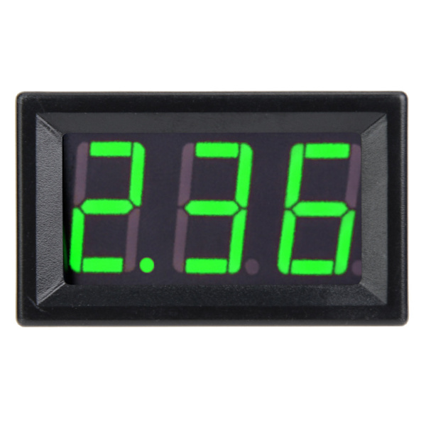 0,56 tommer To-kablet Digital DC Strøm Display Panel 0-10A Amperemeter Grøn