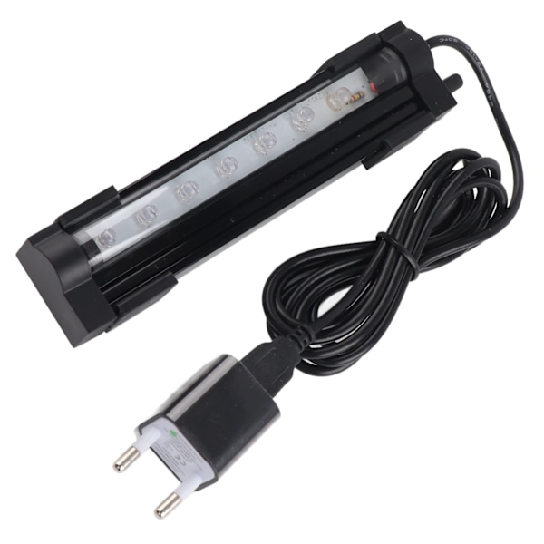 Flerfunktions LED Färgglad Ljusremsa Bubbelljusramp för Akvarium Fisk Tank 100-240v EU(DB-15 )