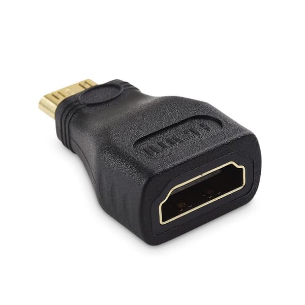 3 kpl Mini HDMI–HDMI-sovitin, uros–naaras, musta